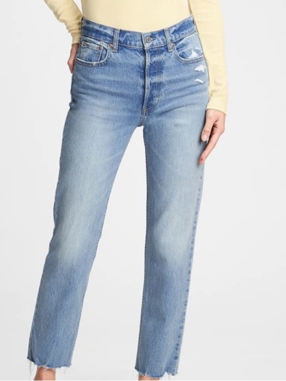 GAP High Rise Cheeky Straight Jean